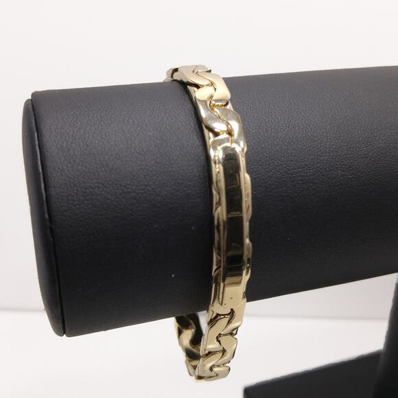 Vintage SPEIDEL USA Woman's Gold Plated ID Bracelet, Ready for Engraving - Picture 9 of 10